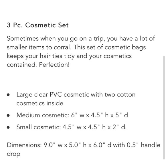 NWT Vera Bradley 3-Piece Cosmetics Makeup Bag Set Bengal Lily Pattern Purple - Picture 3 of 4